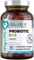 Пробіотик Myvita Silver Probiotic Kids 6 million CFU 30 капсул (5903021593344) - зображення 1