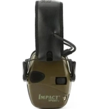 Наушники активные стрелковые шумоподавляющие защитные MHZ Impact Sport, хаки - изображение 4
