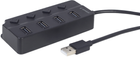 USB-хаб Gembird 4 Ports USB 2.0 Black (UHB-U2P4P-01) - зображення 1