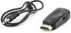 Перехідник Cablexpert HDMI в VGA + 3.5 мм кабель 3.5 jack-3.5 jack 45 см Black (AB-HDMI-VGA-02)