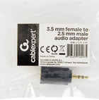 Przejściówka Cablexpert 3.5 mm - 2.5 mm Czarny (A-3.5F-2.5M) - obraz 2