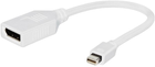 Kabel Cablexpert mini DisplayPort (M) do DisplayPort (F) (A-mDPM-DPF-001-W) - obraz 1