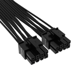 Kabel zasilający Corsair PSU 12+4 PCIe 5.0 12V 600W 0.5 m Black (840006694519) - obraz 3