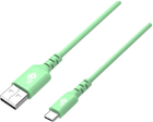 Кабель TB USB Type-A – USB Type-C Quick Charge 1 м Green (5902002142564) - зображення 1