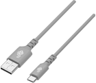Kabel TB USB – USB Type-C Quick Charge 2 m Grey (5902002148849) - obraz 1