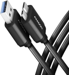 Kabel Axagon micro-USB-B – USB Type-A 3.2 Gen 1 1 m Black (8595247905925) - obraz 1