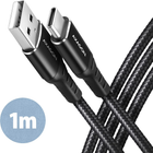 Kabel Axagon USB Type-C – USB Type-A 2.0 1 m Black (8595247906847) - obraz 1