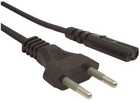 Kabel zasilajacy Cablexpert C8 2 pin VDE CEE7/16 IEC-C7 1.8 m Black (8716309026970) - obraz 1