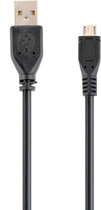 Kabel Cablexpert micro-USB – USB Type-A 2.0 0.3 m Black (8716309072328) - obraz 1