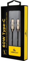 Kabel Gembird USB Type-C – USB Type-C 2.0 1 m Black (8716309117401) - obraz 2