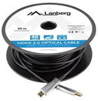 Kabel Lanberg HDMI – HDMI v2.0 30 m Black (5901969429824) - obraz 1