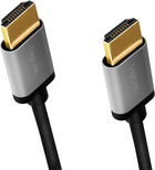 Кабель Logilink HDMI – HDMI 4K 60 Гц Aluminium 3 м Black (4052792062151) - зображення 1