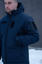 Куртка мужская зимняя ДСНС Thermo-Loft с липучками под шевроны темно-синий 3XL - изображение 3