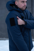 Куртка мужская зимняя ДСНС Thermo-Loft с липучками под шевроны темно-синий XL - изображение 5