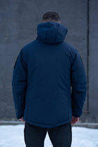 Куртка чоловіча зимова ДСНС Thermo-Loft з липучками під шеврони темно-синій L - зображення 2