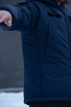 Куртка чоловіча зимова ДСНС Thermo-Loft з липучками під шеврони темно-синій L - зображення 6