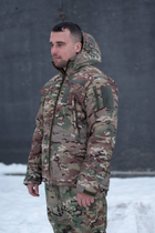 Чоловіча тактична куртка з підкладкою Omni-Heat мультикам з липучками під шеврони S - зображення 4
