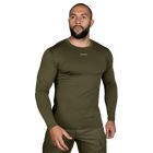Лонгслів чоловічий тактичний еластичний футболка з довгим рукавом для силових структур Олива Ukraine 7342 XXXL - зображення 2
