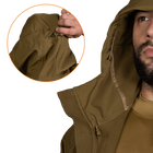 Куртка тактична демісезонна чоловіча для силових структур Stalker SoftShell Койот (7346), M - зображення 6