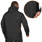 Куртка тактична демісезонна чоловіча для силових структур Stalker SoftShell Чорна (7226), S - зображення 3