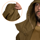 Куртка тактическая демисезонная мужская для силовых структур Stalker SoftShell Койот (7346), L - изображение 6