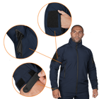 Куртка тактична демісезонна чоловіча для силових структур Phantom System Темно-синя (7292), XL - зображення 5