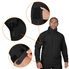Куртка тактична демісезонна чоловіча для силових структур Phantom System Чорна (7287), XL - зображення 5