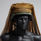 Накидка на голову или шлем маскировочная тактическая универсальная для силовых структур Хаки + Койот (OR.M_600) - изображение 5