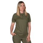 Поло футболка женская тактическая универсальная рубашка для полицейских Camotec CM Pani Army ID Олива XS (OR.M_922) - изображение 1