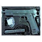 Детский страйкбольный пистолет Colt 1911 с пластиковым глушителем Galaxy G053B механический - изображение 6