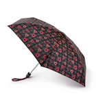 Міні парасолька жіноча механічна Fulton L501-038741 Tiny-2 Houndstooth Poppy (Маки)