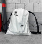 Антитепловизор накидка пончо защита от тепловизоров, плащ костюм от тепловизора дождевик пончо белый клякса - изображение 4