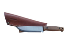 Туристический нож ADVENTURER CSHF, углеродистая сталь, ручка дуб, чехол кожа, лезвие 120мм BPS KNIVES - изображение 1