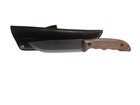 Мисливський ніж HK5 CSH, вуглецева сталь, ручка горіх, чохол шкіра, лезо 130мм BPS KNIVES - зображення 1