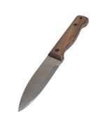 Туристический нож B1 SSH, нержавеющая сталь, ручка орех, чехол кожа, лезвие 110мм BPS KNIVES - изображение 2