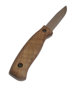 Туристический нож BS3FT CSH, углеродистая сталь, ручка орех, чехол кожа, лезвие 100мм BPS KNIVES - изображение 3