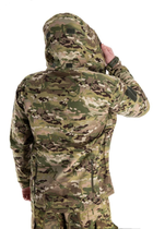 Військова водонепроникна дихаюча тепла тактична фліска-куртка Softshell M(46-48) Мультикам - зображення 4