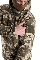 Військова водонепроникна дихаюча тепла тактична фліска-куртка Softshell 3XL(56-58) Піксель - зображення 4