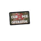 Шеврон патч на липучке Оператор дрона Drone operator, на кепку, на фоне мультикам, 5*8см. - изображение 1