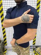 Рубашка тактическая с коротким рукавом синяя размер L - изображение 5