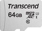 Karta pamięci Transcend MicroSDXC 300S 64GB Class 10 UHS-I U1 bez adaptera (TS64GUSD300S) - obraz 1