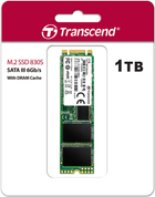 Dysk SSD Transcend MTS830S 1TB M.2 SATA SATA III 3D-NAND TLC (TS1TMTS830S) - obraz 2