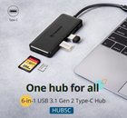USB-хаб Transcend 6-in-1 USB 3.1 Type-C Black (TS-HUB5C) - зображення 2