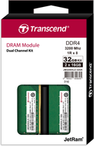 Pamięć Transcend DDR4-3200 32768MB PC4-25600 (Kit of 2x16384) (JM3200HLE-32GK) - obraz 2