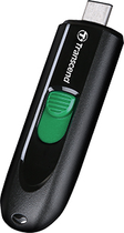 Флеш пам'ять USB Transcend JetFlash 790C 64Gb USB Type-C Black/Green (TS64GJF790C) - зображення 2