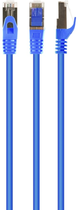 Патч корд Cablexpert Cat 6a SSTP 5 м Синій (PP6A-LSZHCU-B-5M) - зображення 1
