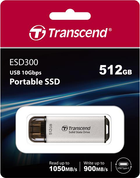 Dysk SSD Transcend ESD300 512GB USB 3.1 Gen 2 Type-C Silver (TS512GESD300S) Zewnętrzny - obraz 7