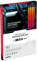 Pamięć Kingston FURY DDR5-6000 98304MB PC5-48000 (Kit 2x49152) Renegade RGB 2Rx8 Black (KF560C32RSAK2-96) - obraz 6