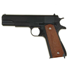 Детский страйкбольный пистолет Colt M1911 Classic с шариками и кобурой Galaxy G13+ спринговый - изображение 5