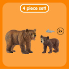 Набір фігурок Schleich Wild Life Grizzly Мама грізлі з малюком (424730) (4059433572369) - зображення 3